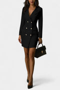 Γυναικείο κομψό φόρεμα blazer Heidi με διπλή πατιλέτα