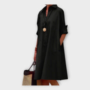 Bettina – Elegantes Polokleid für Damen aus hochwertigem Stoff – Ansicht 2
