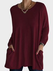 Clohe – Lange Oversize-Bluse für Damen mit Taschen – Ansicht 4