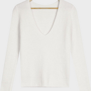 Myla – Weißer wendbarer Pullover für Damen – Ansicht 4