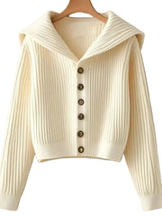 Melina – Damen-Strickjacke mit Rippenmuster