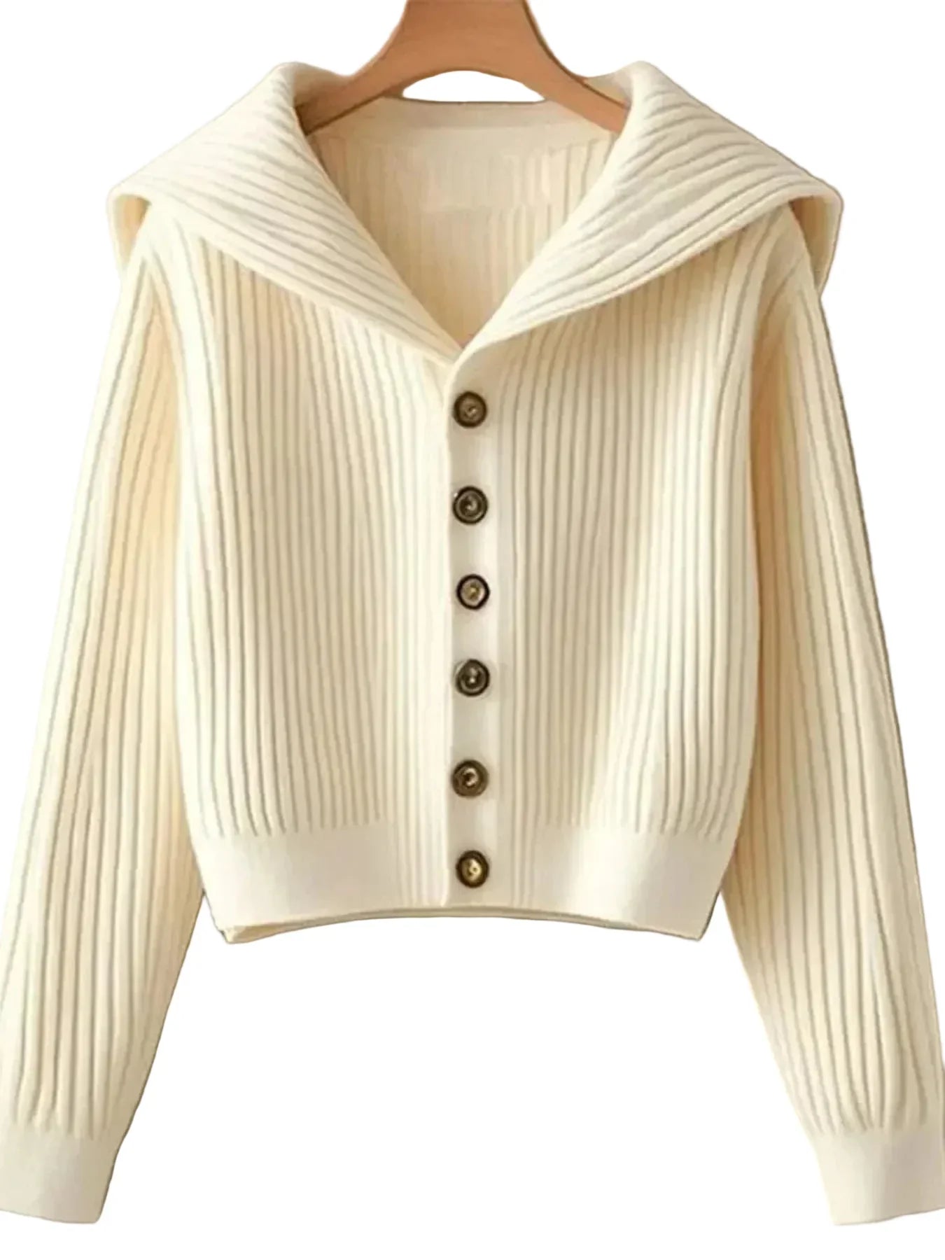 Melina – Damen-Strickjacke mit Rippenmuster