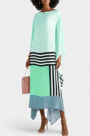 Eleonora – Damen-Kaftan mit geometrischem Muster – Ansicht 9
