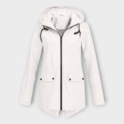 Linda – Stilvolle wasserdichte Damenjacke mit Kapuze – Ansicht 3