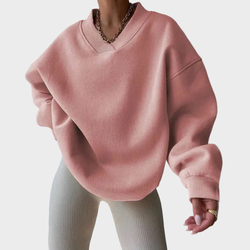 Luvien – Oversized Pullover für Damen aus Baumwollmischung – Ansicht 4