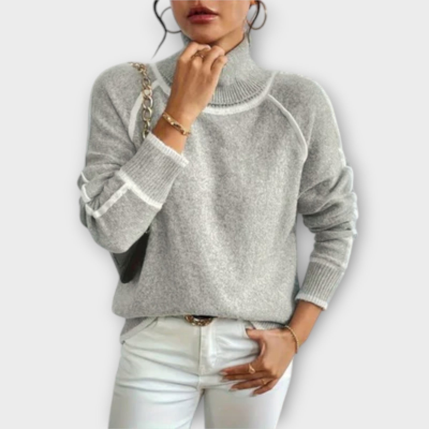 Damen-Kleid Ei mit hohem Kragen – Ansicht 4