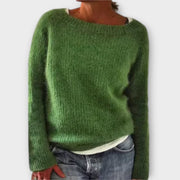 Einfarbiger Damen-Strickpullover Regine – Ansicht 7