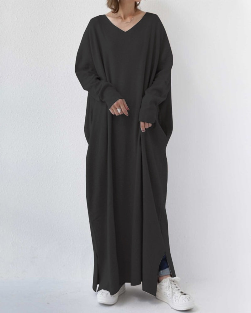 Eudora – Elegantes Maxikleid für Damen mit V-Ausschnitt – Ansicht 9