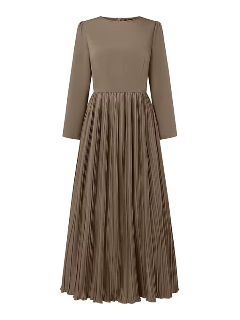 Marvee – Langärmliges Maxikleid mit Falten