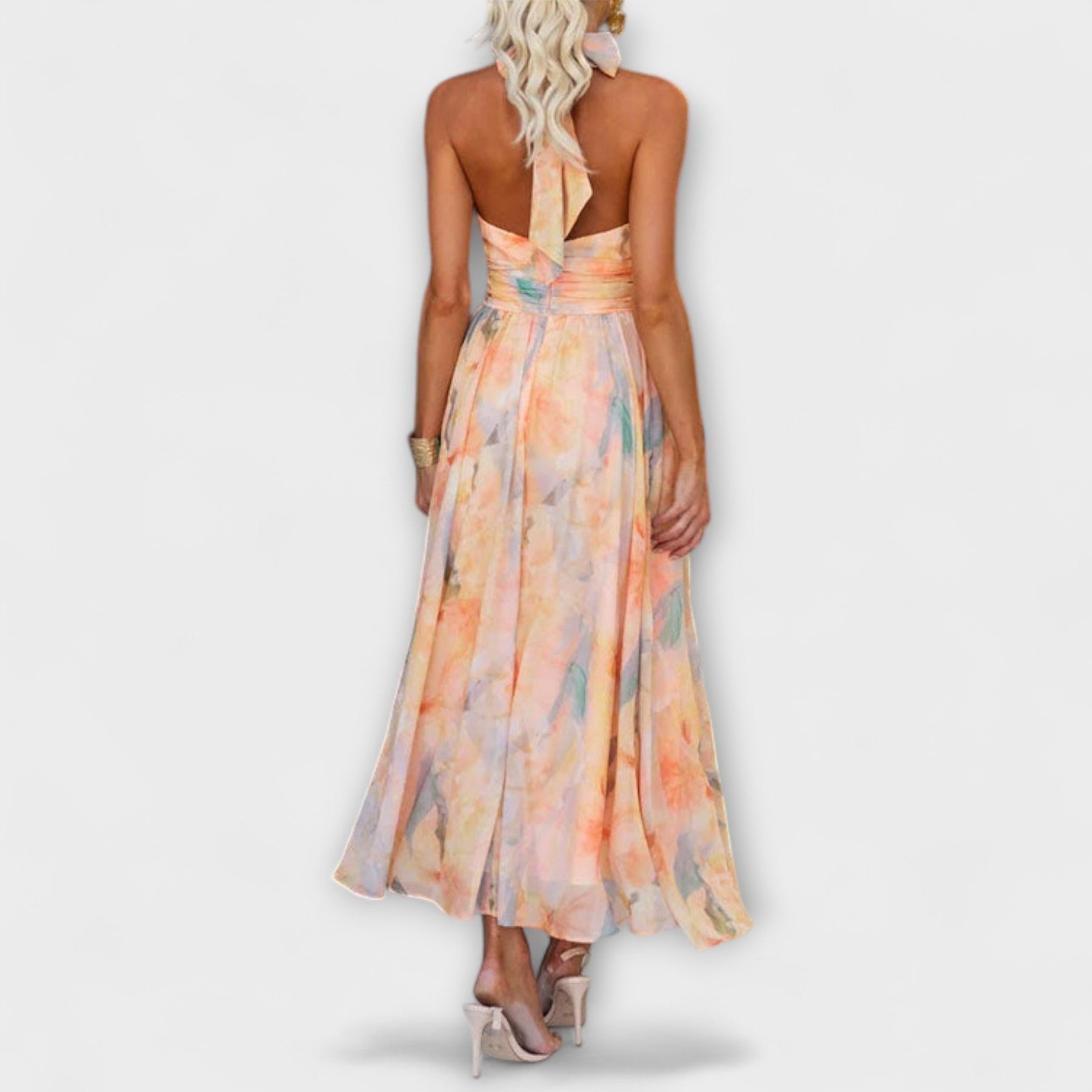 Aquarell-Maxikleid für Damen – Ansicht 2