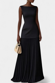 Damen-Chiffon-Abendkleid Silvana mit Falten – Ansicht 2