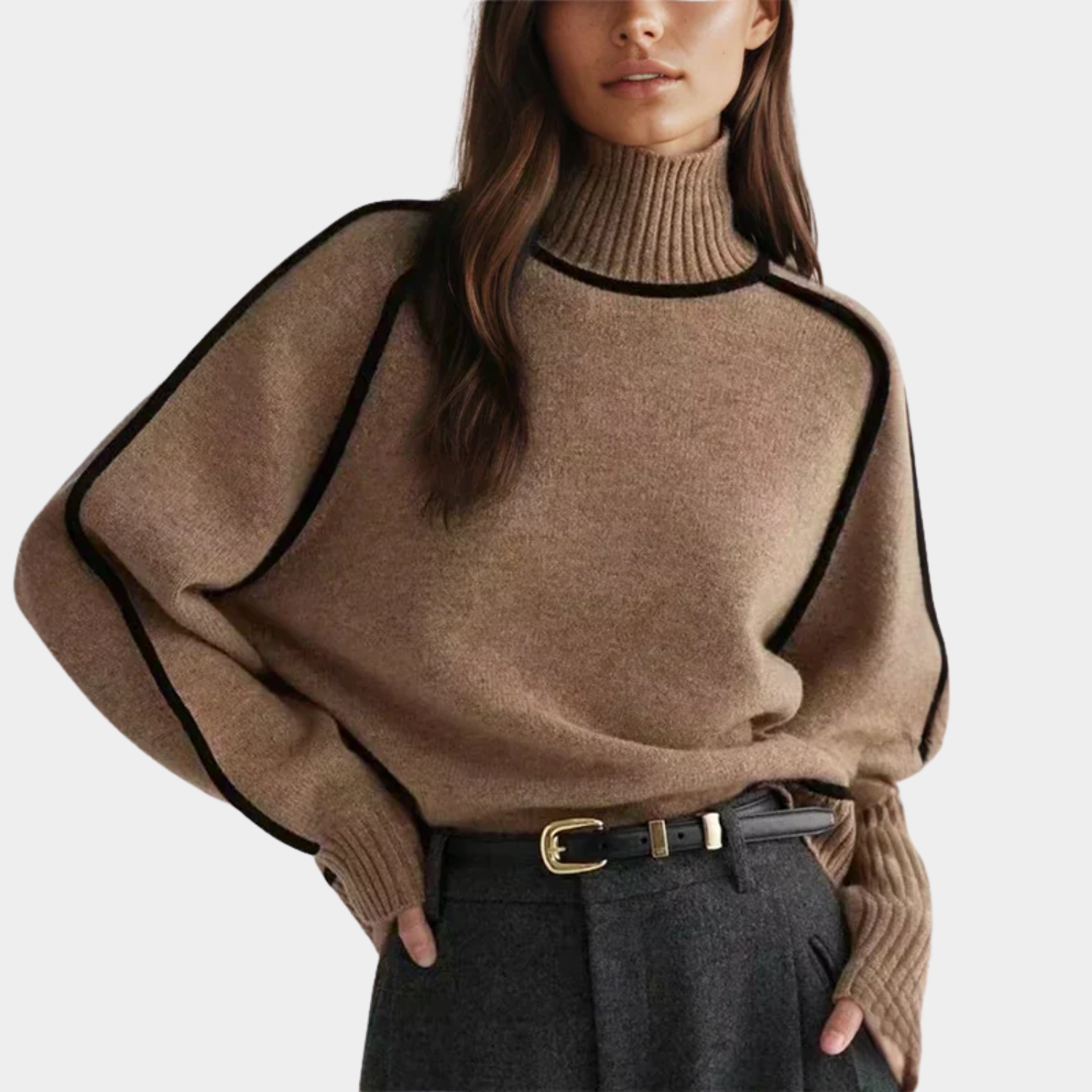 Alexandra – Eleganter weicher Rollkragenpullover für Damen
