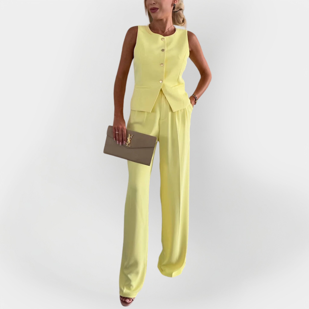 Elegantes Hosen-Set mit ärmellosem Top