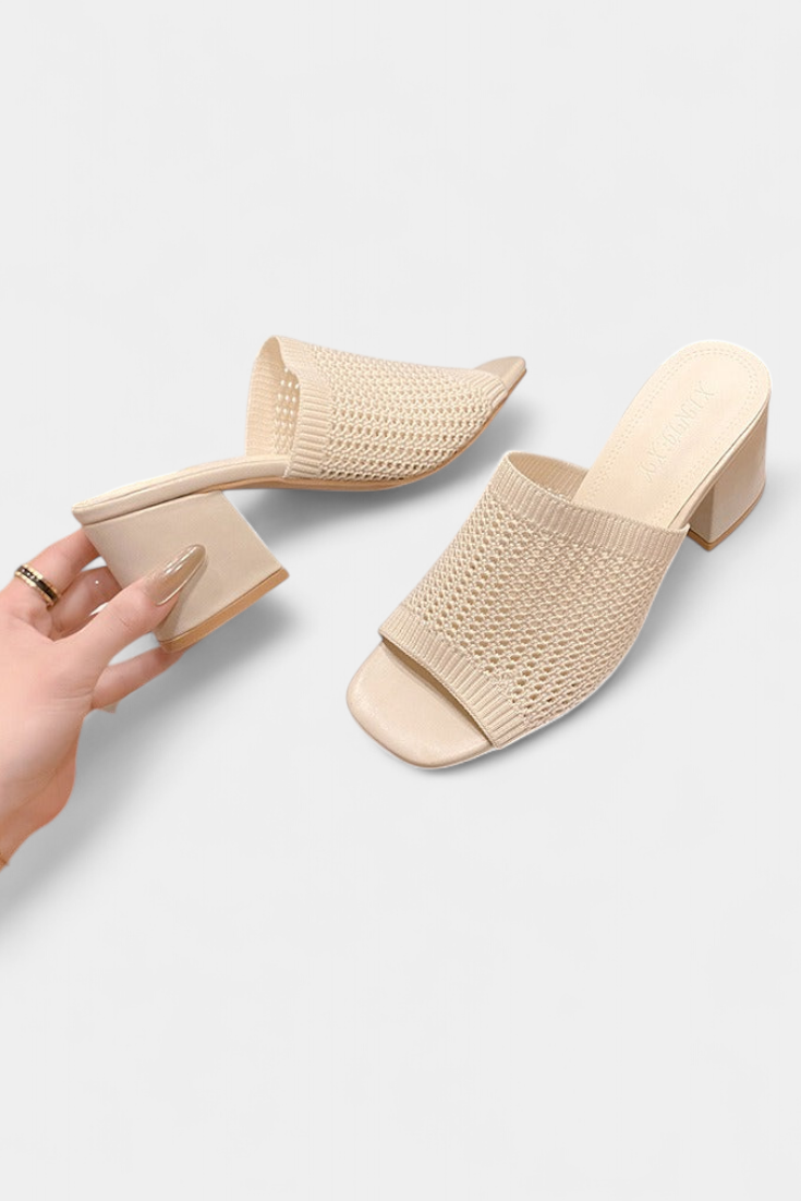 Damen-Sandalen Christy mit Mesh-Blockabsatz – Ansicht 5