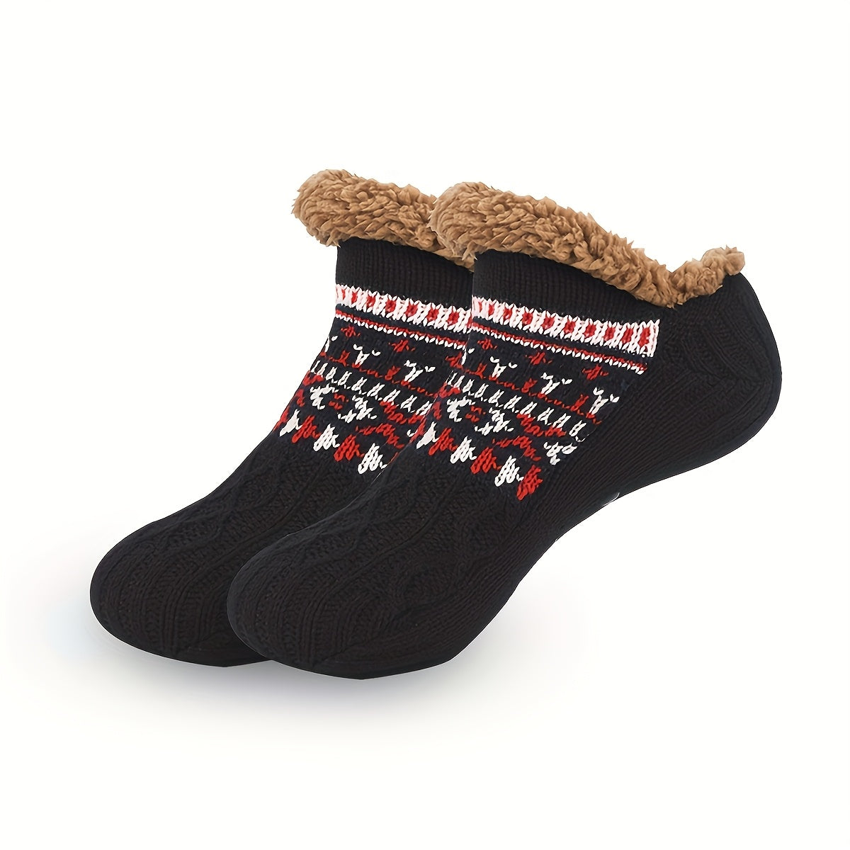 Gestrickte Damen-Hausschuhe Julia mit Fleecefutter – Ansicht 4