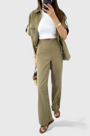 Lani – Lockeres zweiteiliges Damen-Set mit Hemd und gerader Hose – Ansicht 9