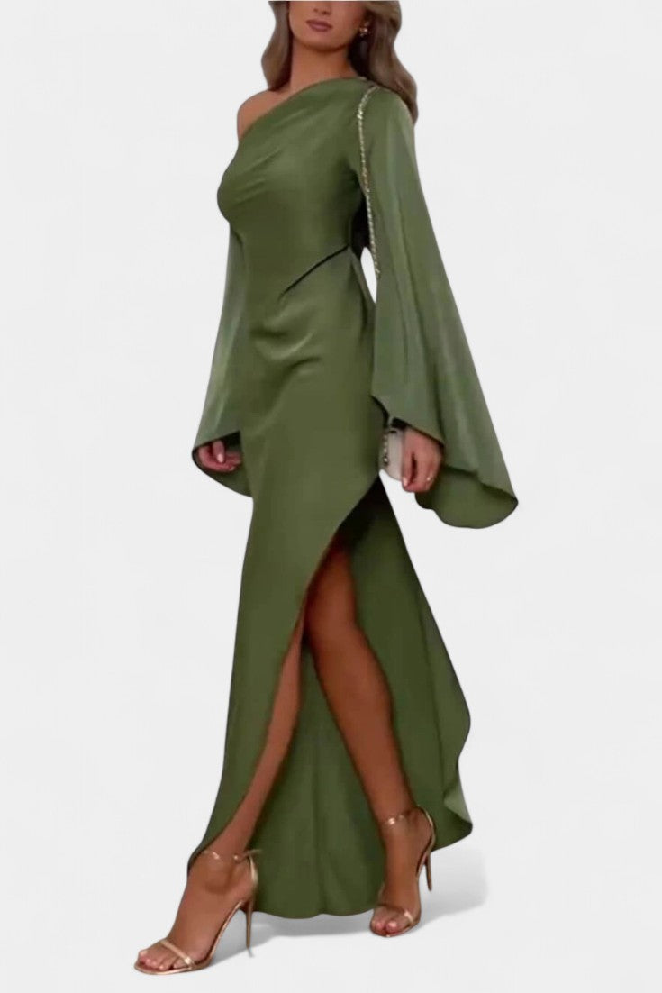 Keisha asymmetrisches One-Shoulder-Maxikleid