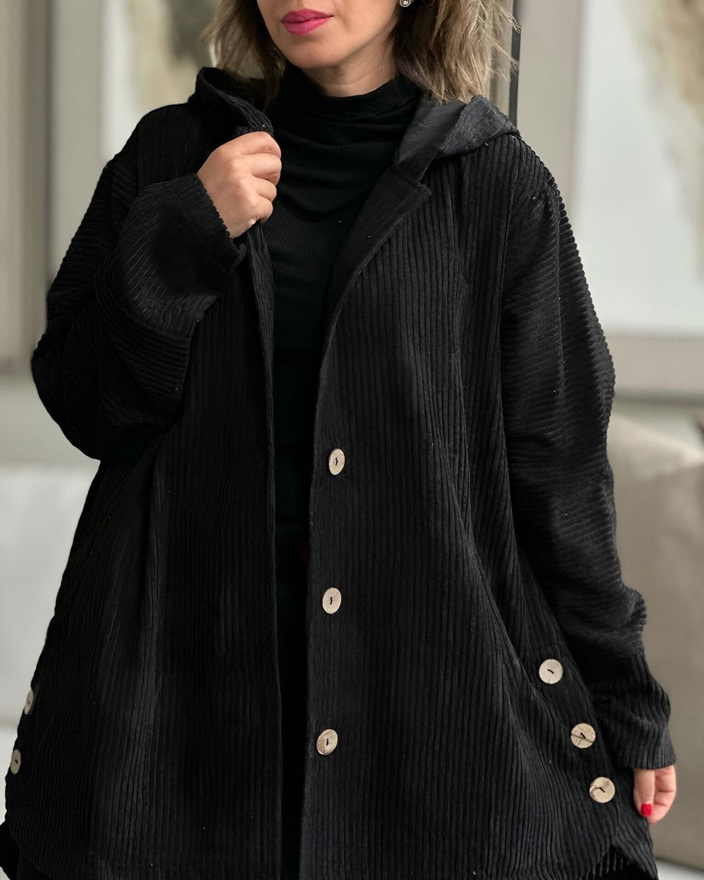 Cordia – Cordjacke für Damen mit Kapuze – Ansicht 5