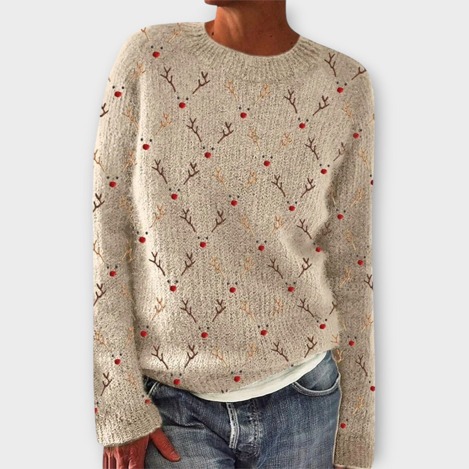 Gemütlicher Damen-Weihnachtspullover Simon – Ansicht 4