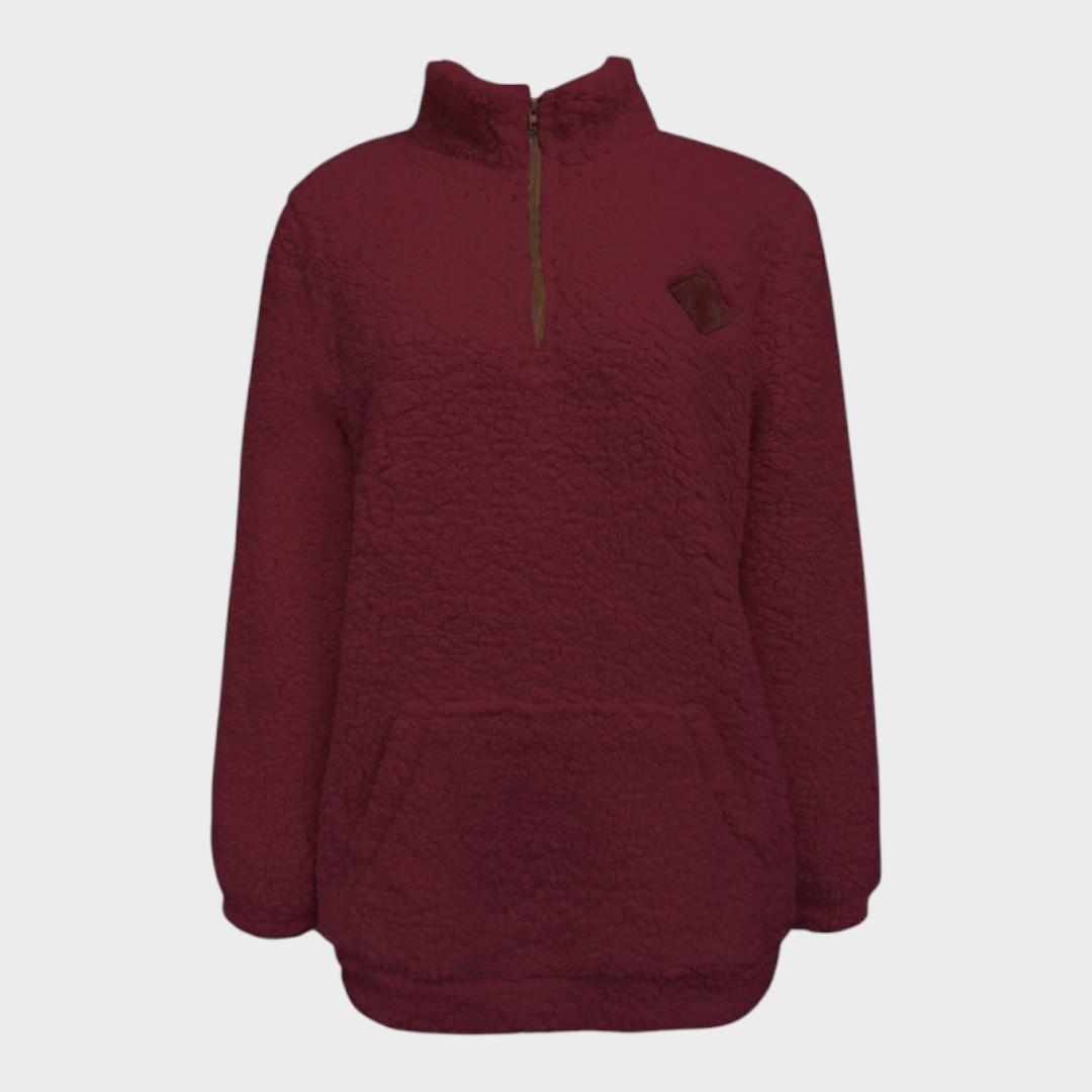 Eloise | Fleecegefüttertes Sweatshirt mit Reißverschluss
