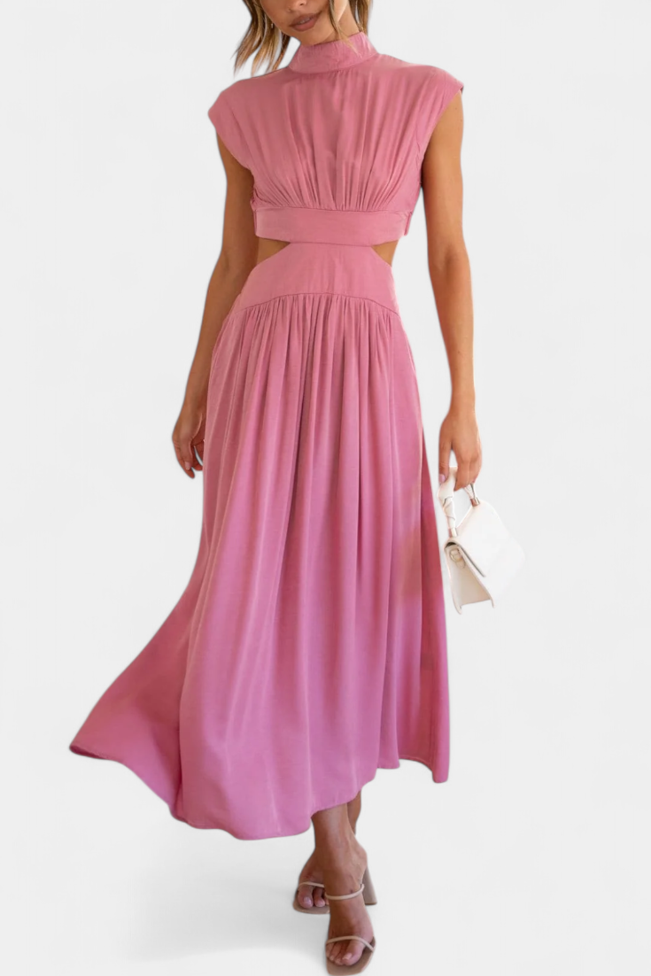 Jocelyn – Kleid-Set für Damen mit hohem Ausschnitt und Seitenschlitz – Ansicht 25