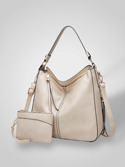 Freia – Elegante Lederschultertasche für Damen – Ansicht 12