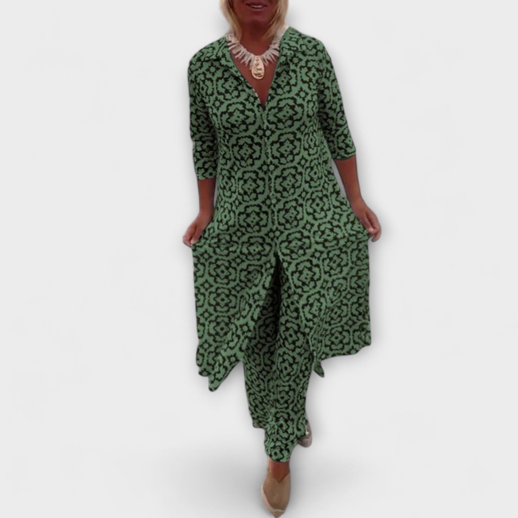 Camila – Geometrisches zweiteiliges Damen-Set – Ansicht 2