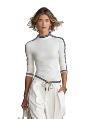 Diya – Zweiteiliges Damen-Sportset mit langärmligem Oberteil und Hose mit Kordelzug – Ansicht 2