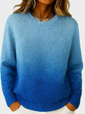 Γυναικείο πλεκτό τοπ Charice με ντεγκραντέ λάμψη