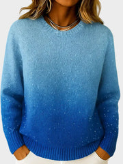 Charice – Elegantes Stricktop für Damen mit Farbverlauf und Glanz