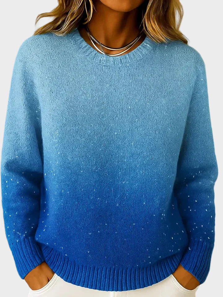 Charice – Elegantes Stricktop für Damen mit Farbverlauf und Glanz