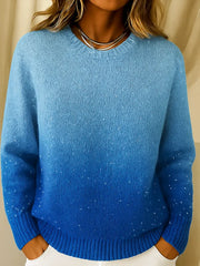Damen-Stricktop Charice mit Satin-Farbverlauf
