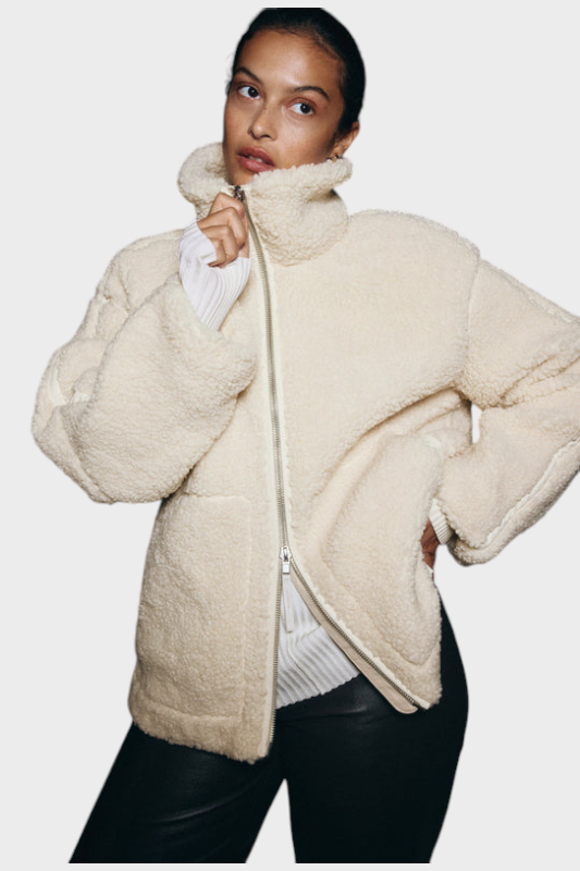 Nora – Teddy-Fleecejacke für Damen – Ansicht 5