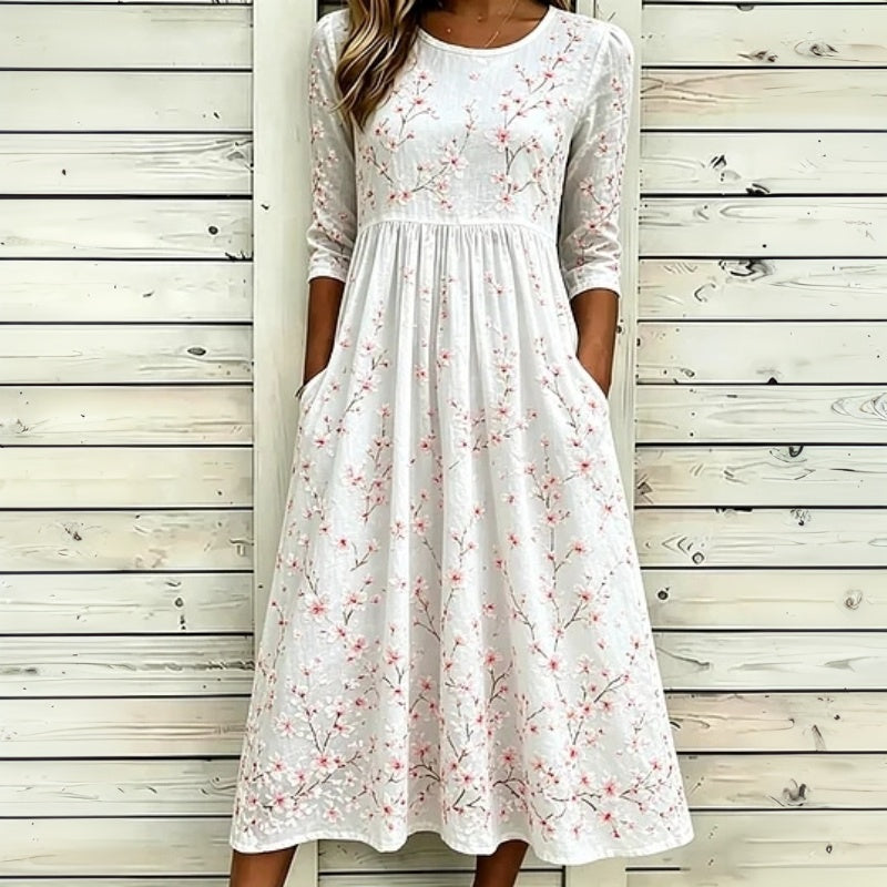 Hannelore | Lässiges Kleid mit Blumenmuster