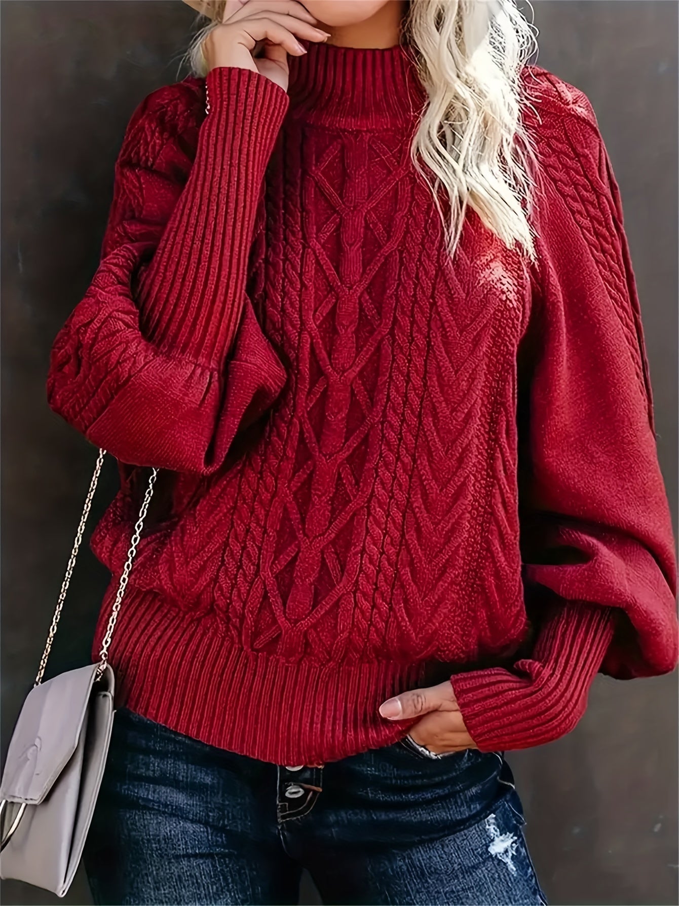 Hayden Liora – Bequemes Strickoberteil für Damen mit langen Ärmeln – Ansicht 2