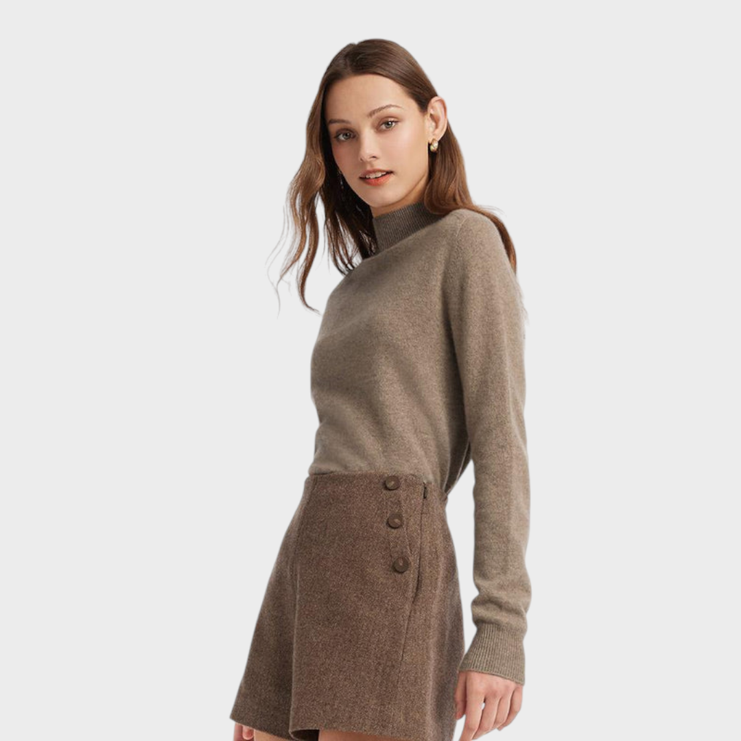 Divine – Kaschmir-Rollkragenpullover für Damen – Ansicht 4
