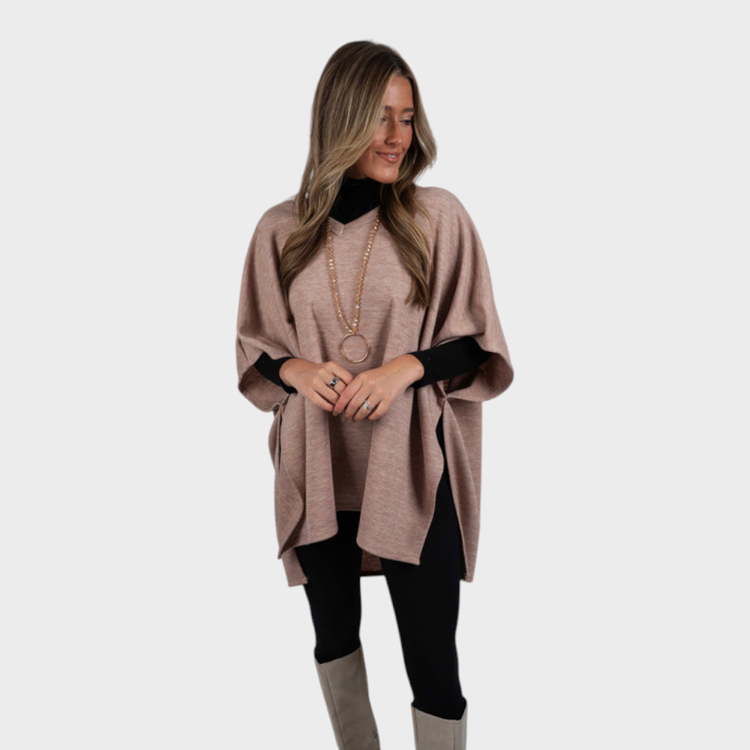 Damen-Top Georgia im Poncho-Stil mit Spitze