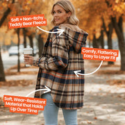 Debb – Warme Flanell-Fleecejacke für Damen – Ansicht 3