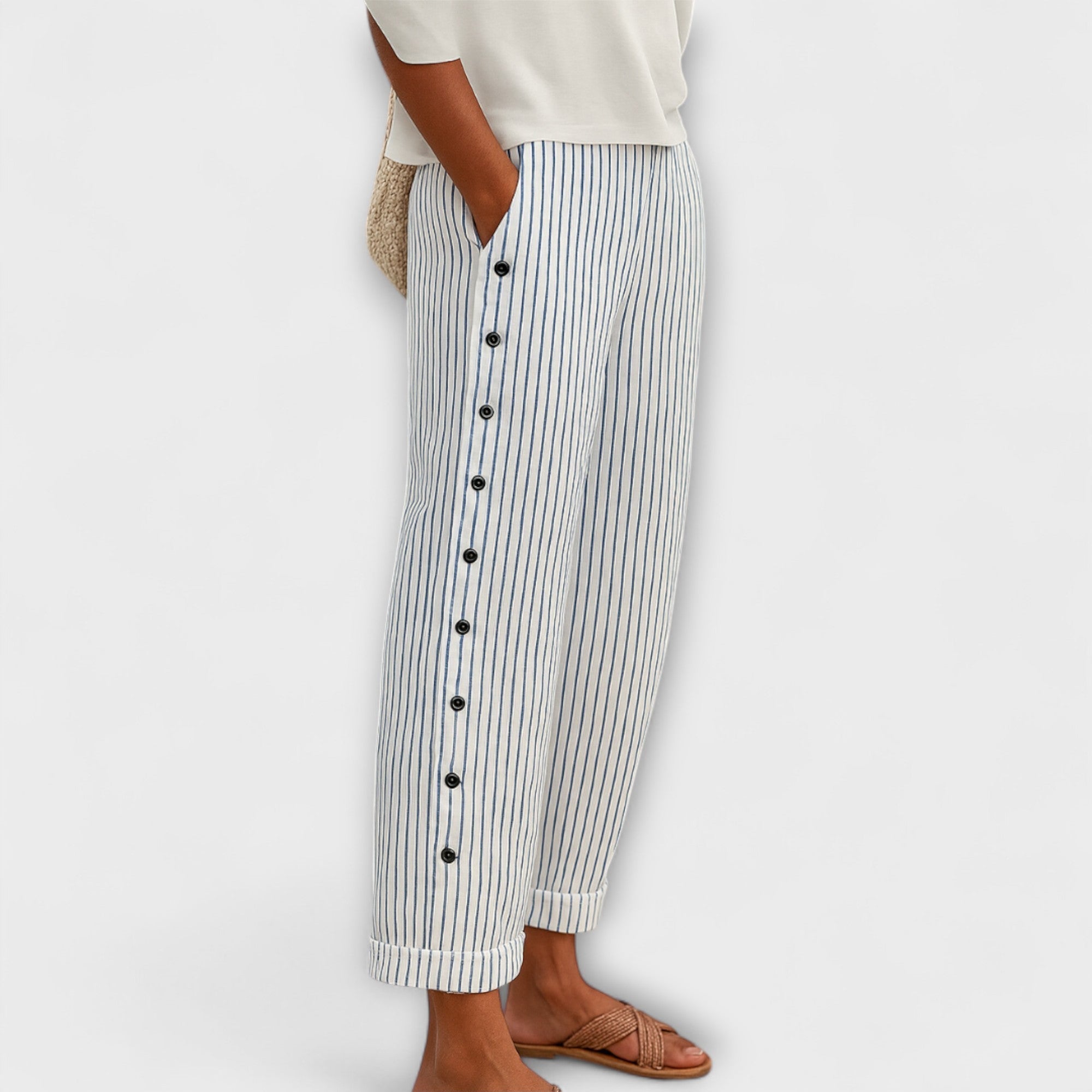 Rhea – Lockere gestreifte Hose