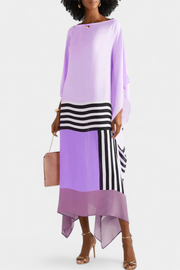Eleonora – Damen-Kaftan mit geometrischem Muster – Ansicht 10