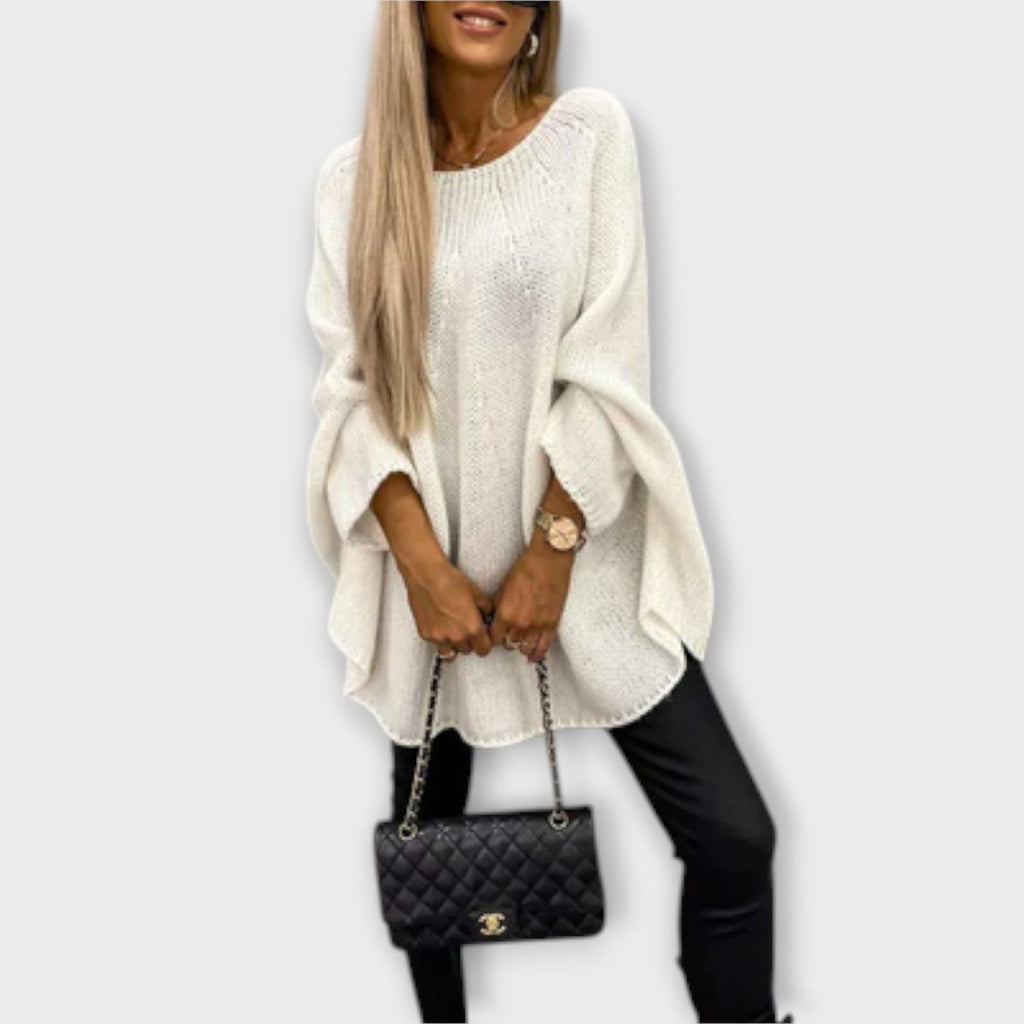 Isabel – Eleganter Damenpullover mit Rundhalsausschnitt