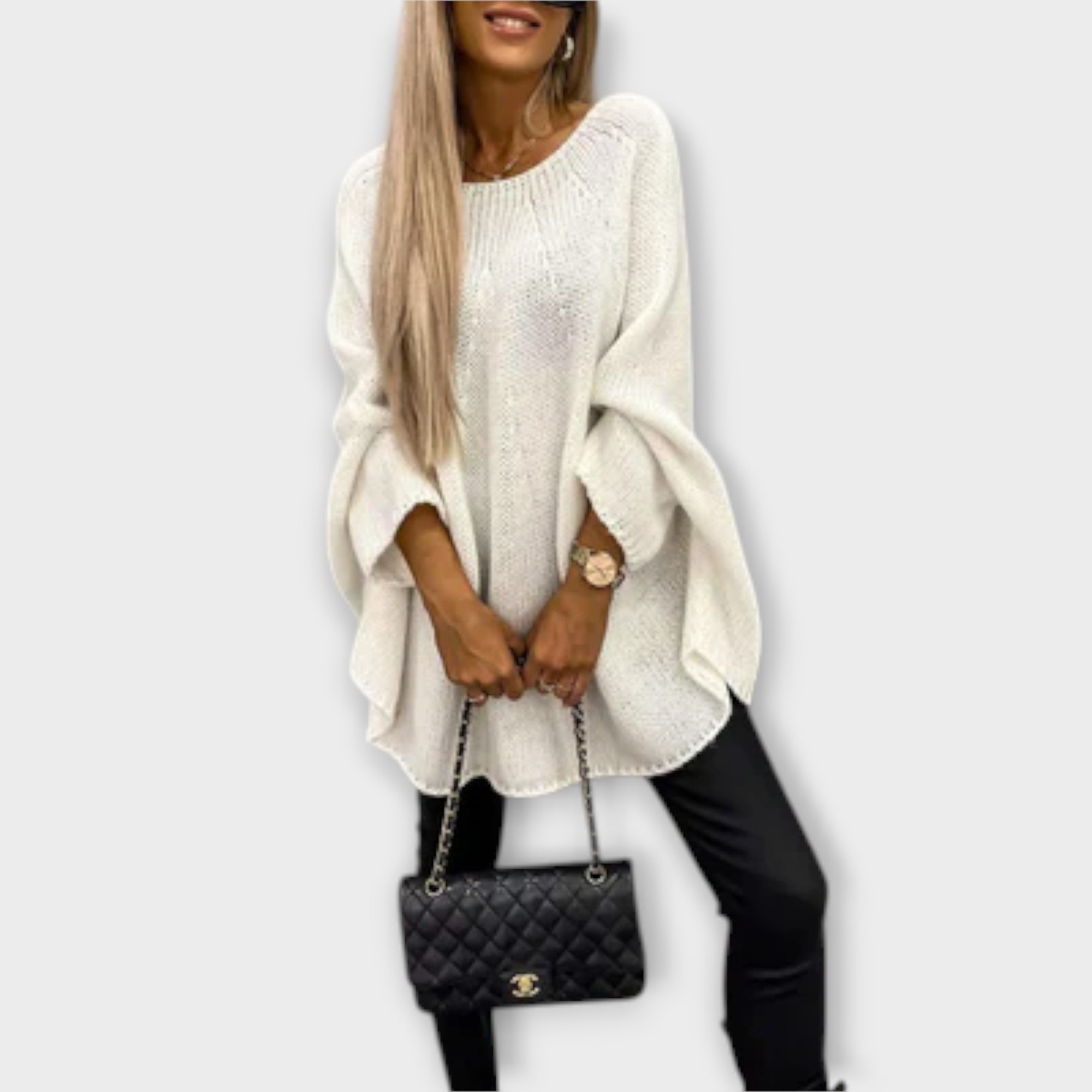 Isabel – Eleganter Damenpullover mit Rundhalsausschnitt