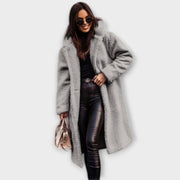 Warmer bequemer Damenmantel Jennifer mit Kapuze – Ansicht 2