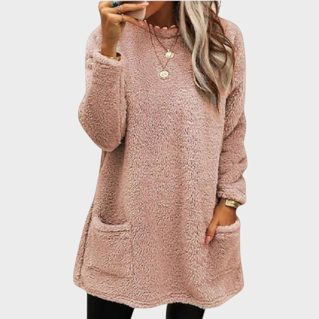 Willa – Bequemer Damenpullover mit Bauchabdeckung – Ansicht 2