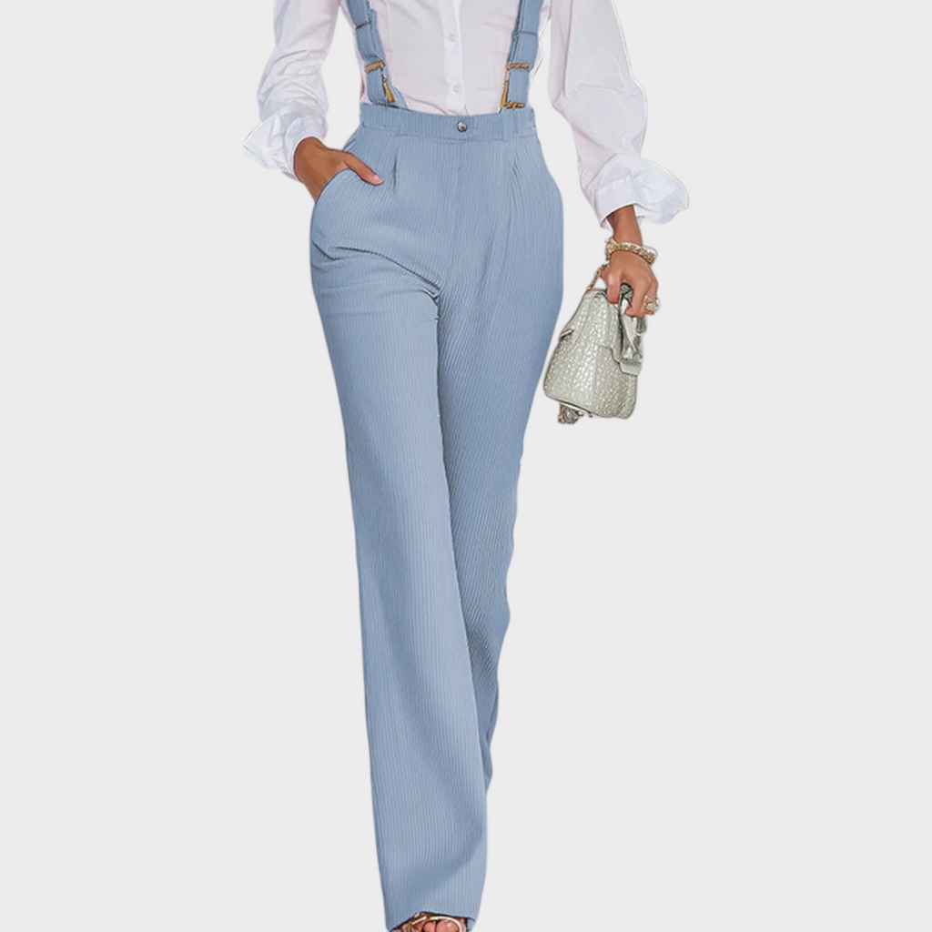Lesley | Moderner und lässiger rosa Overall mit verstellbarem Kordelzug