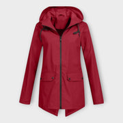 Linda – Stilvolle wasserdichte Damenjacke mit Kapuze – Ansicht 4