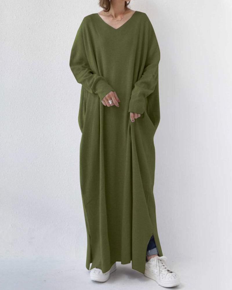Eudora – Elegantes Maxikleid für Damen mit V-Ausschnitt – Ansicht 10