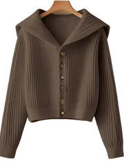 Melina – Damen-Strickjacke mit Rippenmuster – Ansicht 3