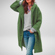 Élodie – Stilvoller bequemer Wintermantel für Damen mit Taschen – Ansicht 4
