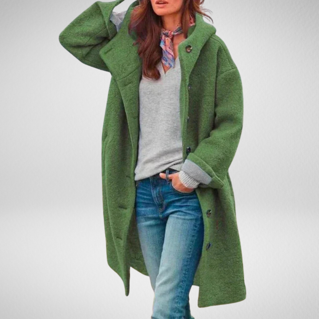 Élodie – Stilvoller bequemer Wintermantel für Damen mit Taschen – Ansicht 4